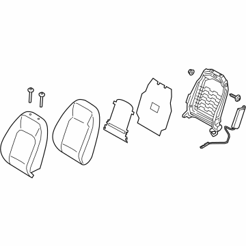 Hyundai 88A30-AA080-S8S BACK ASSY-FR SEAT, LH