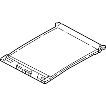 BMW 54-10-7-361-008 Roller Sunblind, Right