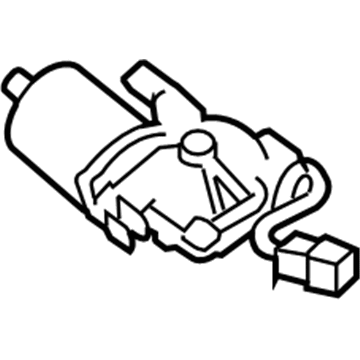 Hyundai 98110-2H001 Windshield Wiper Motor Assembly, Left