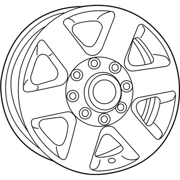 Mopar 5PL24RXFAC Aluminum Wheel