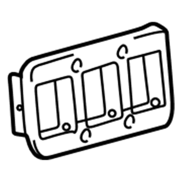 Hyundai 84841-38000-LT Plate-Center Facia Panel Switch Mounting