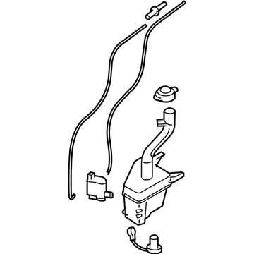 Kia 986101F101 Washer Reservoir & Pump Assembly