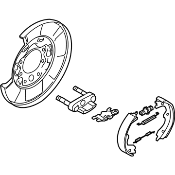 Infiniti 44000-WL06A Brake Assy-Parking, Rear RH