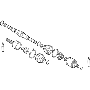 Nissan 39100-8U060 Shaft Assembly-Front Drive R