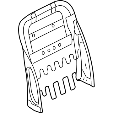 Nissan 87601-1GR0A Frame Assy-Front Seat Back, RH