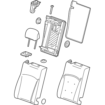 GM 23155421 Seat Back Assembly