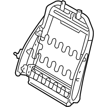 Hyundai 88310-1R500 Frame Assembly-Front Seat Back Driver