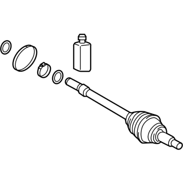 Hyundai 495R1-AA500 Joint & Shaft Kit-Wheel Side, R