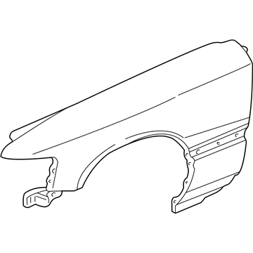 Acura 60261-SZ3-010ZZ Panel, Left Front Fender