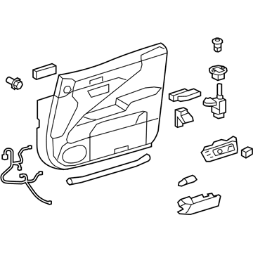 Lexus 67610-50B80-24 Panel Assembly, Front Door