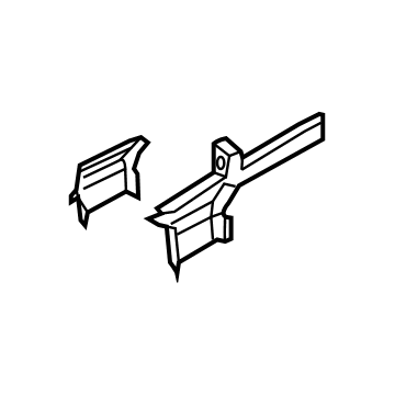 BMW 41-00-7-431-367 Extension, Side Member, Bottom Left