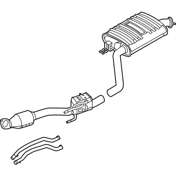 Hyundai 28600-CL121 MUFFLER COMPLETE-CENTER