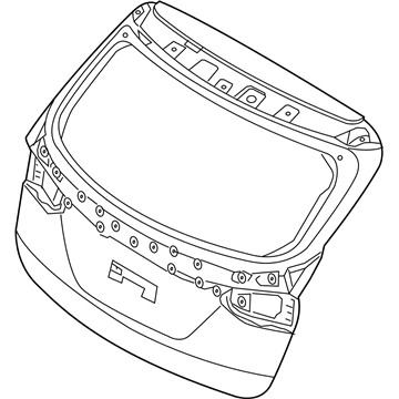 Hyundai 73700-4Z600 Panel Assembly-Tail Gate