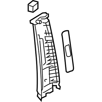 Hyundai 85840-2E500-GF Trim Assembly-Center Pillar Upper RH
