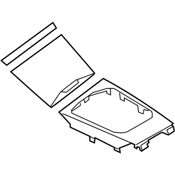 BMW 51-16-9-496-489 SET CE.CONSOLE TRIM, MAPLE