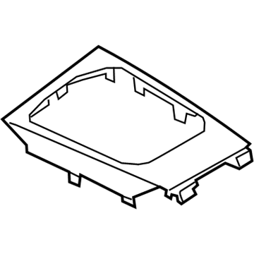 BMW 51-16-6-807-240 CENTER CONSOLE TRIM, ALU MES