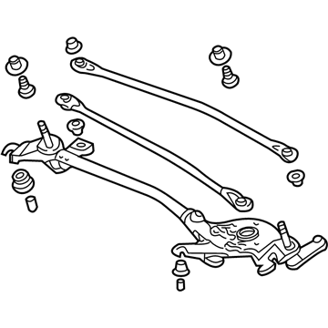 Honda 76530-S5A-A01 Link, FR. Wiper