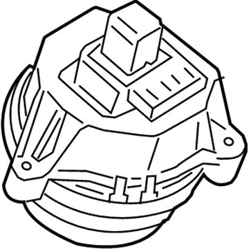 BMW 22-11-9-846-046 ENGINE MOUNT, RIGHT