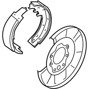 Nissan 44010-4BA1A Brake Assy-Parking, Rear LH