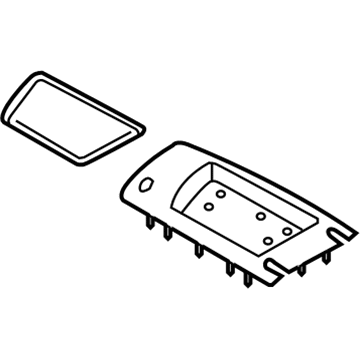 BMW 51-16-3-401-961 Insert, Telephone, Centre Armrest Front