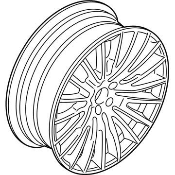 BMW 36-11-6-869-014 Disc Wheel, Light Alloy, Liquid Black