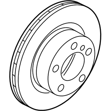 BMW 34-11-6-855-006 Brake Disc, Ventilated