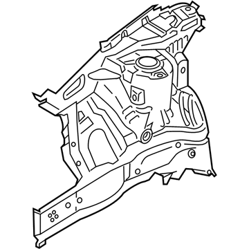 Hyundai 64502-J9500 PANEL ASSY-FNDR APRON, RH