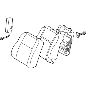 Toyota 71440-52B60-B0 Seat Back Assembly