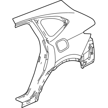 Acura 04646-TYA-A00ZZ Panel Set Left, Rear Out