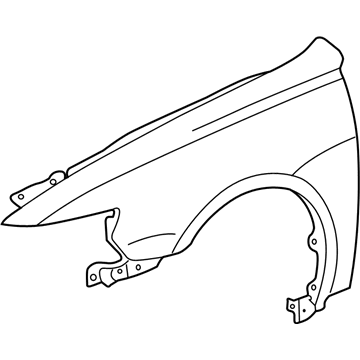 Acura 60261-SEA-A90ZZ Panel, Left Front Fender (Dot)