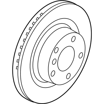 BMW 34-21-6-864-901 Brake Disc, Ventilated