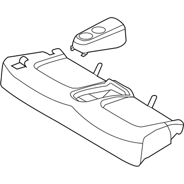 Nissan 88300-1GR1C Cushion Assy-Rear Seat