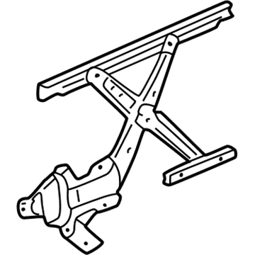 Honda 72211-S10-J01 Regulator, Right Front Door Power