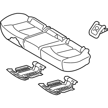 Kia 89100D5050H2R Cushion Assembly-Rear Seat