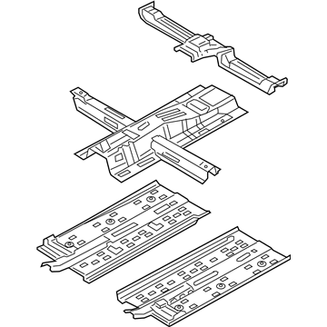 Hyundai 65100-F2200 Panel Assembly-Floor, Ctr