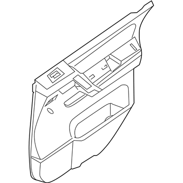 Nissan 82900-9FN0A Finisher Assy-Rear Door, RH