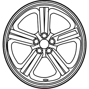 Nissan D0300-CD21B Aluminum Wheel