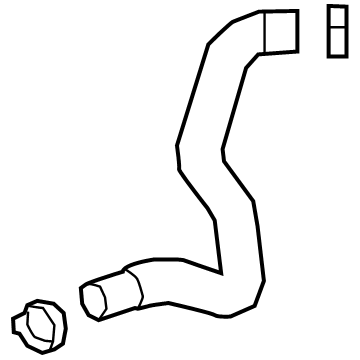 GM 84129280 Upper Hose