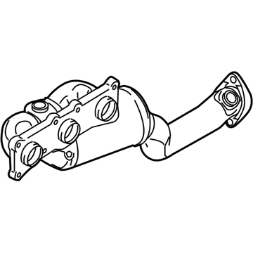 BMW 18-40-7-586-688 Exchange. Exhaust Manifold With Catalyst