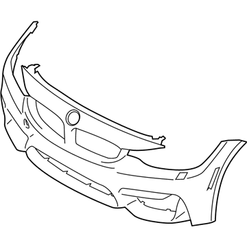 BMW 51-11-8-058-822 Panel, Bumper, Primed, Front