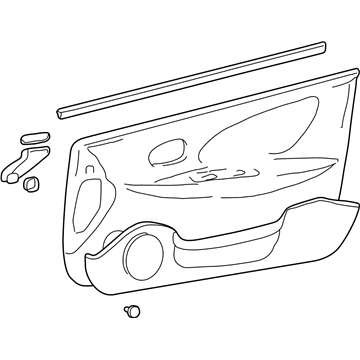 Hyundai 82302-38021-VW Panel Complete-Front Door Trim, RH