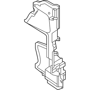 Nissan 21558-6CA0A Air Guide-Radiator Side RH