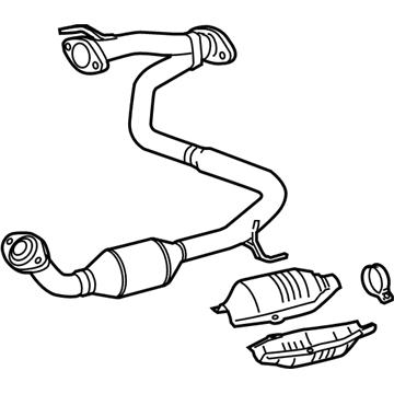 Toyota 17450-0P020 Converter & Pipe