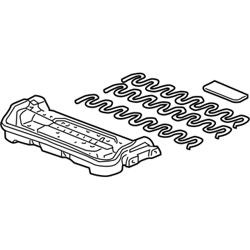 Honda 81139-SDA-A23 Frame, FR. Seat Cushion