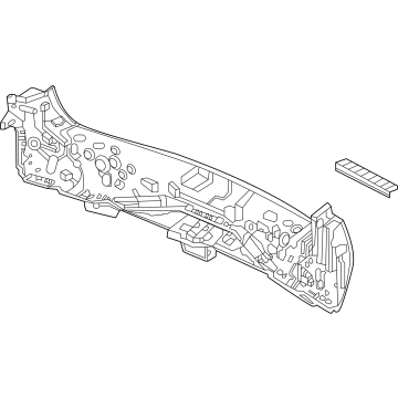 Acura 65750-TYA-A00ZZ Cross Member Complete, Floor Rear