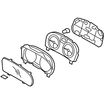 Hyundai 94001-1E180 Cluster Assembly-Instrument(Mph)