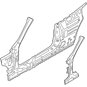 BMW 41-00-7-347-303 Side Frame, Exterior, Left