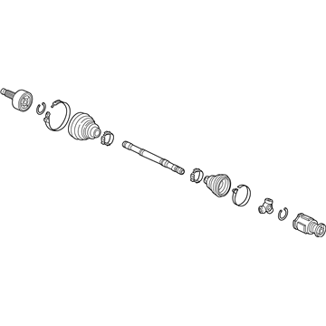 Acura 44306-TZ4-A01 Shaft Assembly, L Driv