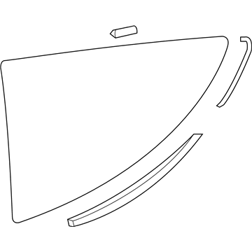 Lexus 62720-11120 Window Assembly, Quarter