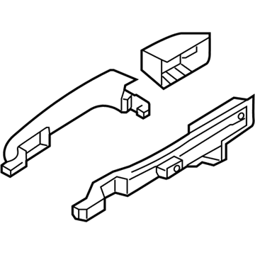 Hyundai 82660-4D030 Outside Door Handle Assembly, Right, Front